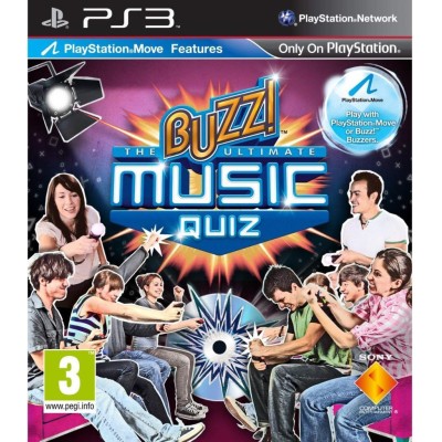 Buzz! Musıc Quız Ps3 Oyunu - Orijinal Kutulu Playstation 3 Oyunu,Playstation 3,