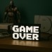 GAME OVER LED Dekoratif Işıklı Masa Lambası – USB & Pilli - Oyun Odası Dekor - Sarı Işık GAME OVER LED Dekoratif Işıklı Masa Lambası – USB & Pilli - Oyun Odası Dekor - Sarı Işık