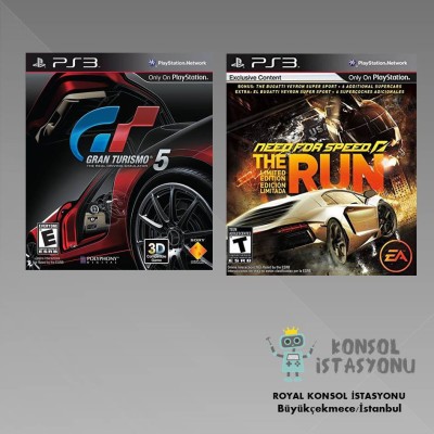 Gran Turismo 5 - Need For Speed The Run Ps3 Oyunları - 2li Paket,Playstation 3,