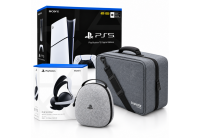 Playstation 5 Dijital Slim + Pulse Elite Kulaklık (Bilkom) + Gladiator Ps5 Çantası Gri + Kulaklık Çantası