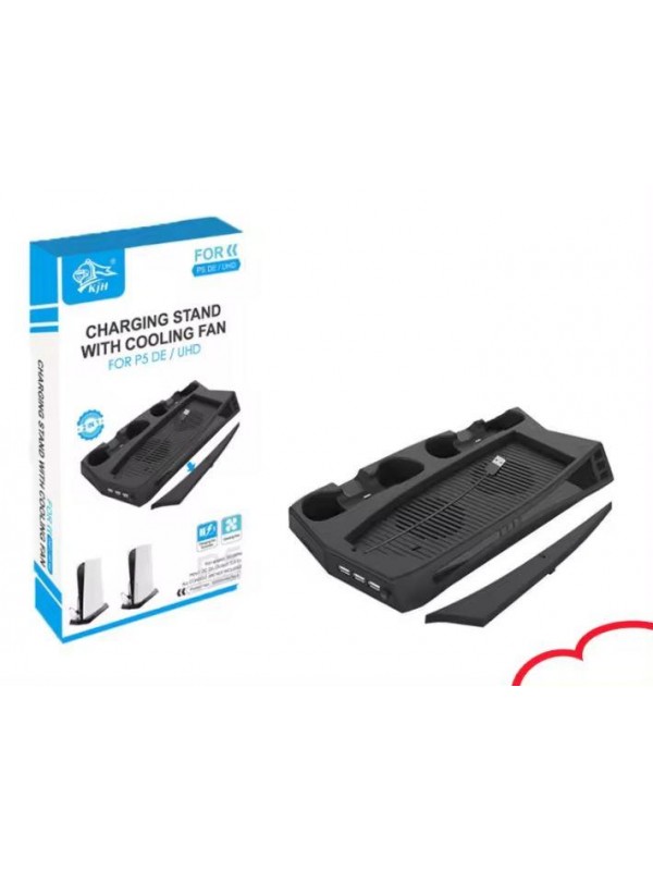 Playstation 5 Standart (Fat) Kasa Fanlı Stand - PS5 Dikey Stand (Siyah)&hellip;