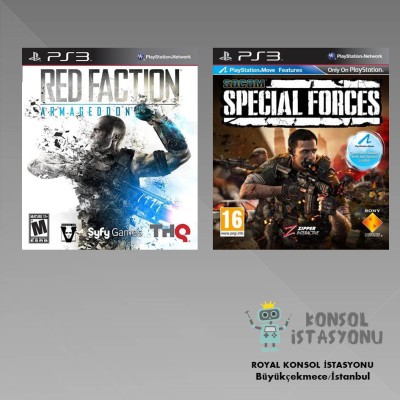 Red Factıon - Socom Specıal Forces Ps3 Oyunları - 2li Paket,Playstation 3,